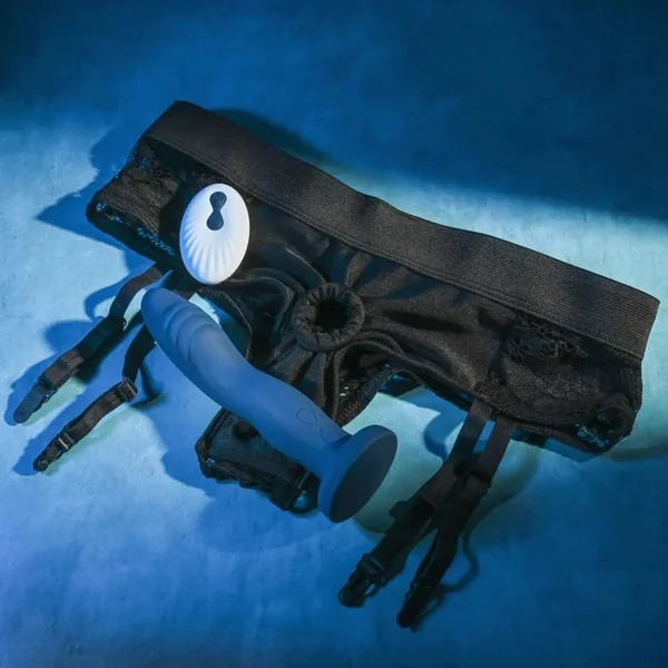 Snuggle Up Remote Vibrating Strap - On Dildo