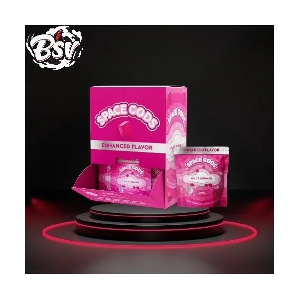 Space Gods Enhanced D9+CBD Gummies 30pk Pink Lemonade