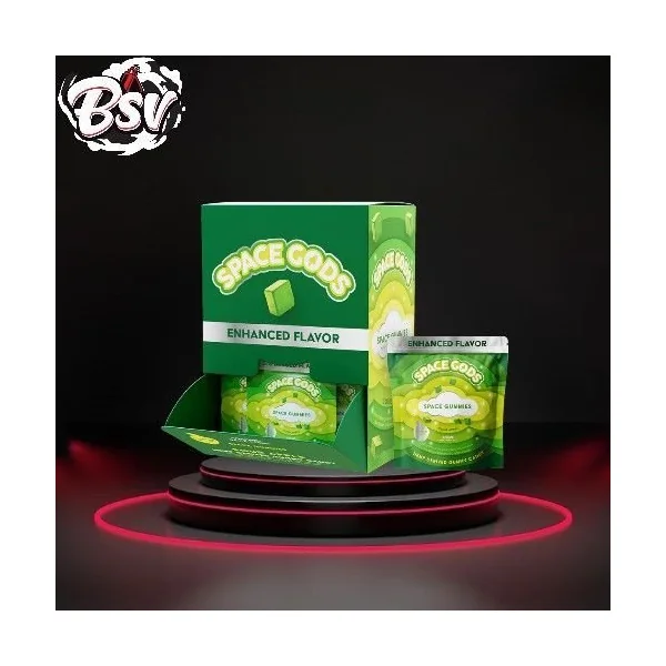 Space Gods Enhanced D9+CBD Gummies 30pk Sour Apple