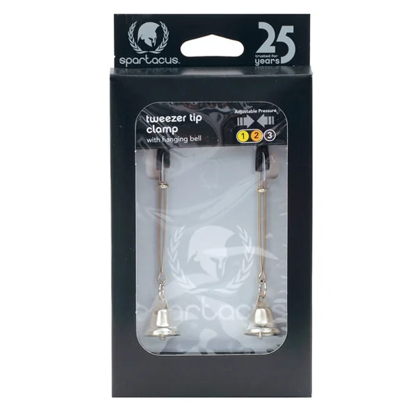 Spartacus Adjustable Tweezer Nipple Clamps W-bells