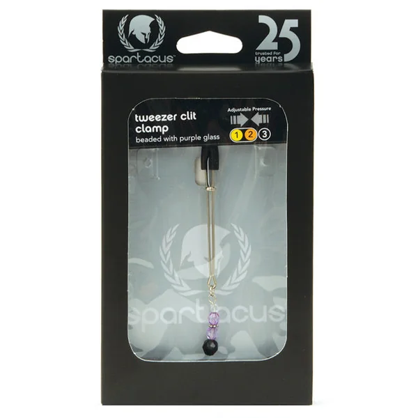 Spartacus Beaded Clit Clamp - Purple