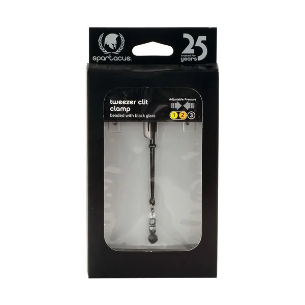 Spartacus Black Beaded Clit Clamps
