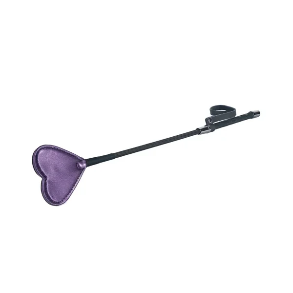 Spartacus Galaxy Legend Faux Leather Riding Crop Heart – Purple