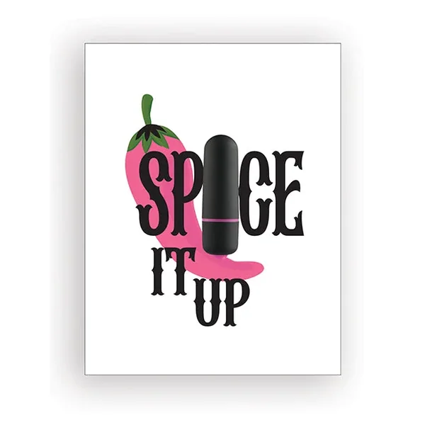 Spice It Up Naughty Greeting Card w/Rock Candy Vibrator & Fresh Vibes