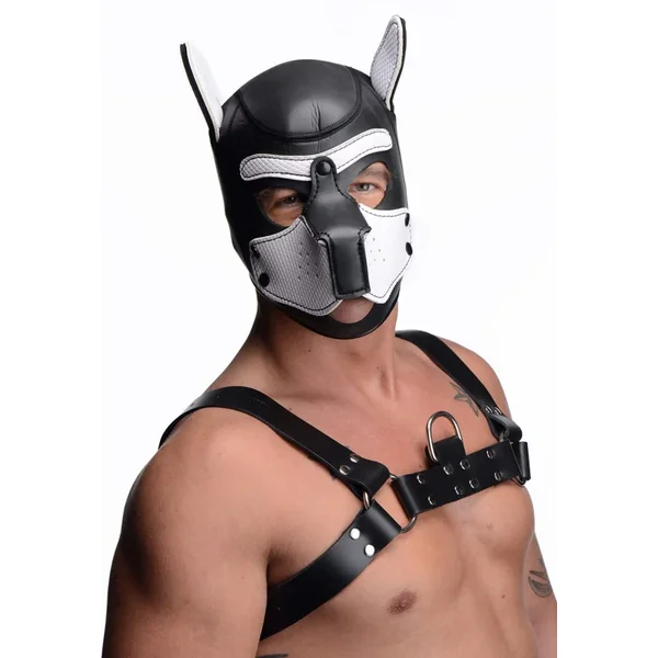 Spike K9 Alter Ego Neoprene Puppy Hood in Black & White