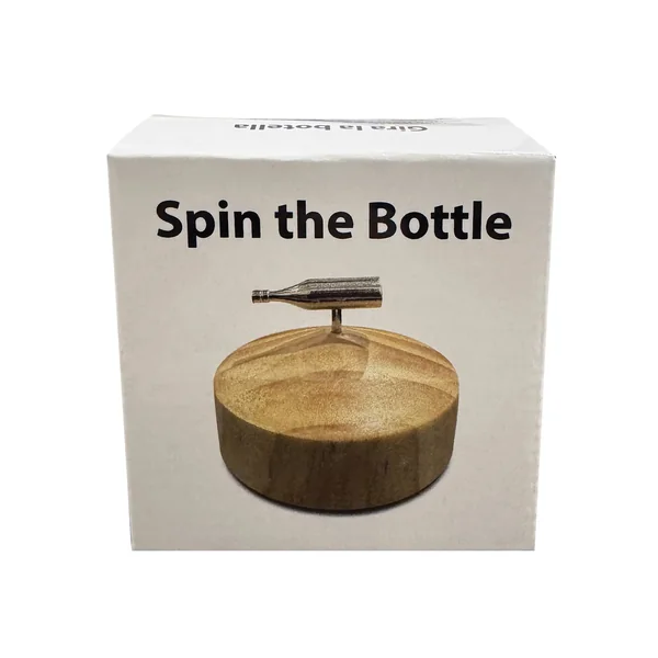 Spin The Bottle - Silver/Wood