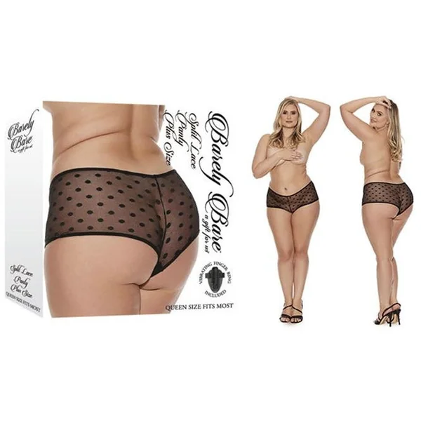 Split Lace Polka Dot Panty by Barely Bare