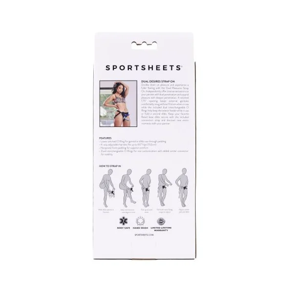 SPORTSHEETS DUAL DESIRES STRAP ON