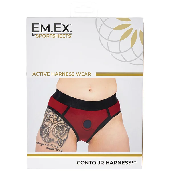 Sportsheets Em.Ex. Active Harness Wear - Contour - Red M