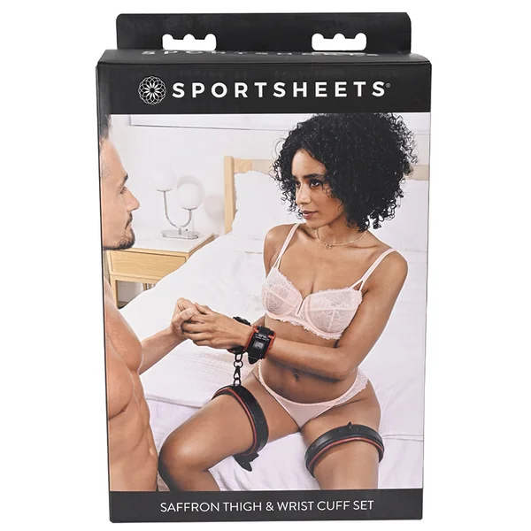 Sportsheets Saffron Thigh and Wrist Cuff Set