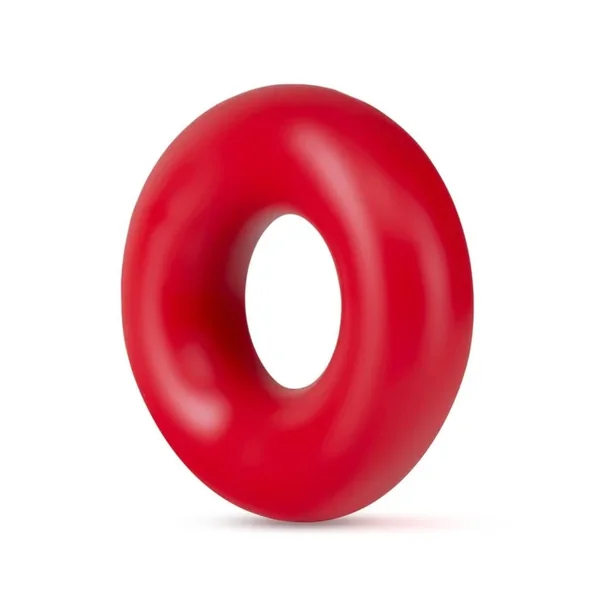 Stay Hard Donut Rings Oversized Cockring Non Vibrating Red