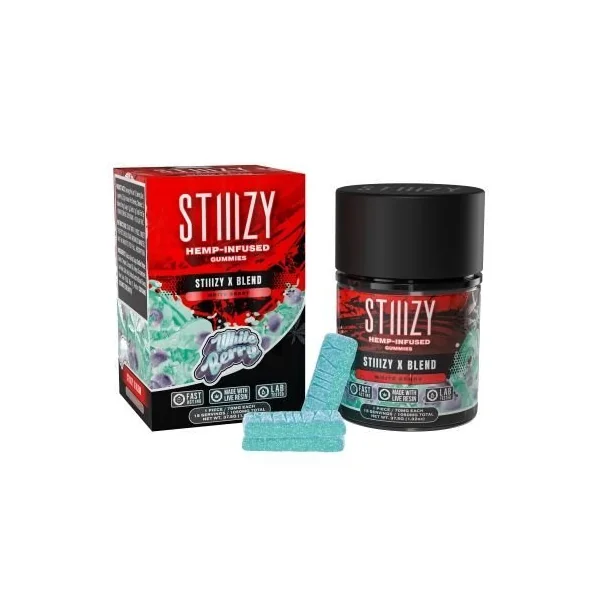 Stiiizy X Blend Gummies 1050MG 70MG/Piece White Berry
