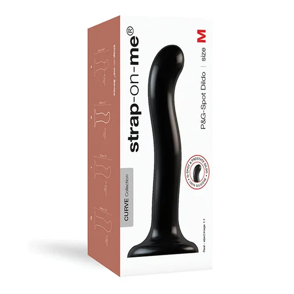 Strap On Me Silicone P&g Spot Dildo – Black