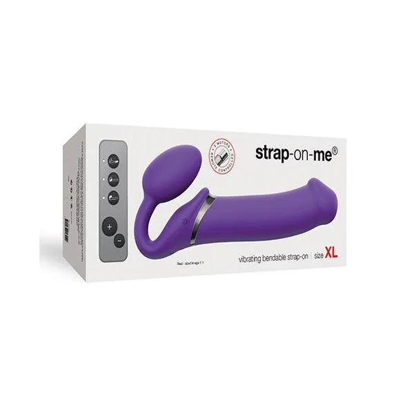 Strap On Me Vibrating Bendable Strapless Strap On Xlarge - Purple