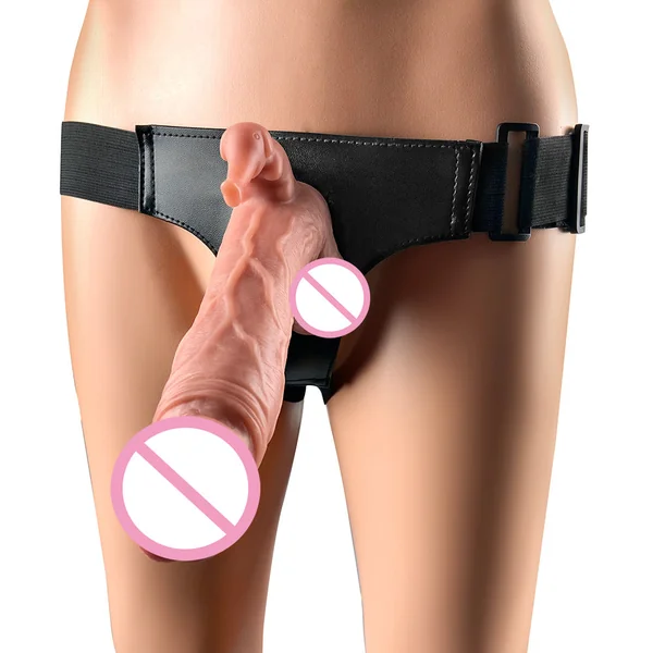 Strap On Strapless Realistic Dildos - Tougue Licking Vaginal Clit Lesbian Couple Sex Toy