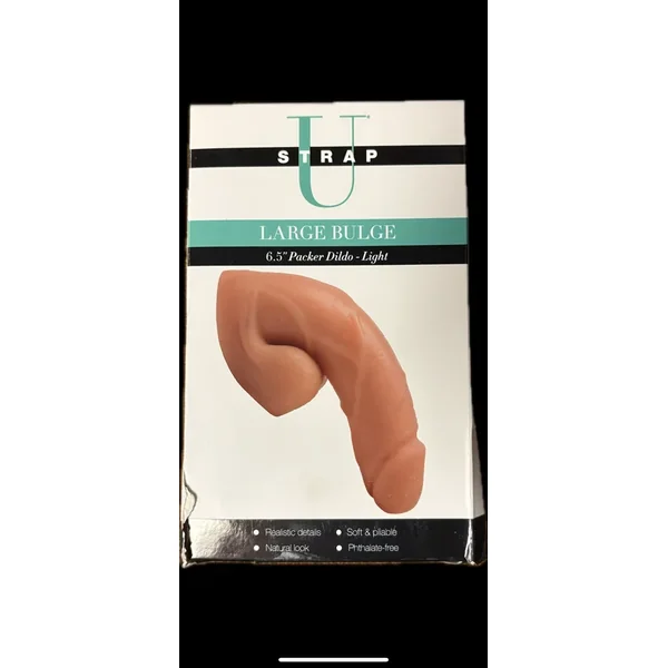 Strap U Large Bulge 6.5 Inch Packer Dildo