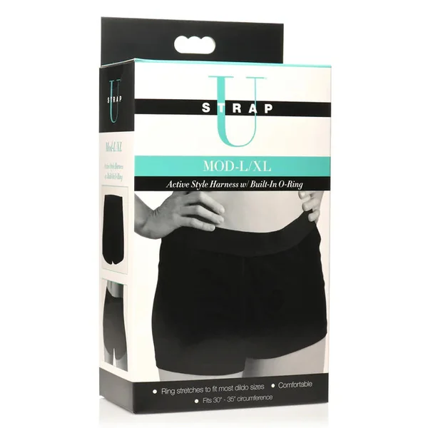 Strap U Mod Strap-On Style Harness with Built-In O-Ring - L/XL