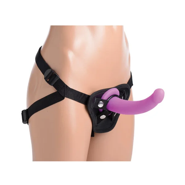 Strap U Navigator Silicone G Spot Pegging Strap On Dildo W/harness
