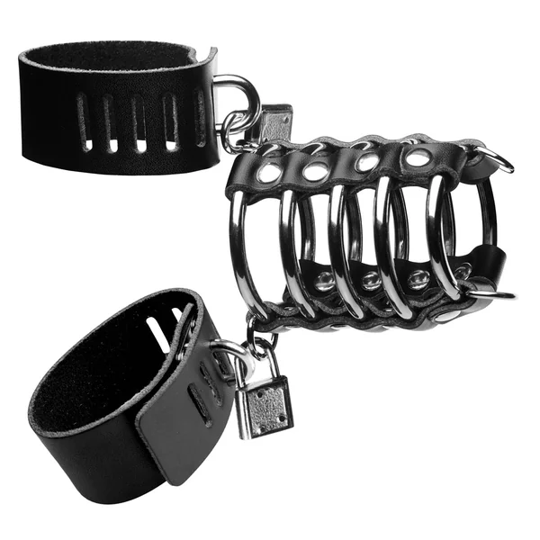 Strict - 5 Ring Chastity Device With Cock & Ball Strap