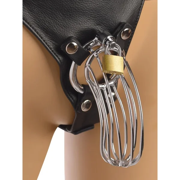 Strict Leather Male Chastity Harness