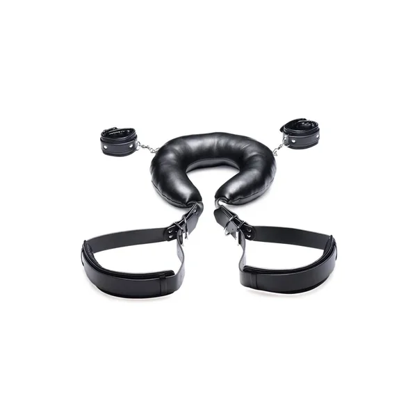 Strict Padded Thigh Sling with Wrist Cuffs – Black