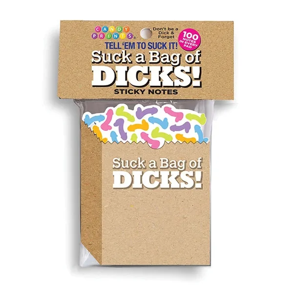 Suck A Bag of Dicks Sticky Notes – 100 Notes Per Pad