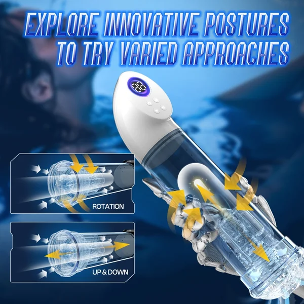 Sucking Massaging Penis Masturbation Cup - Smart Control Male Silicone Blowjob Sex Toys