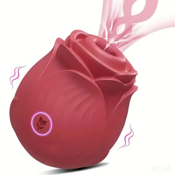 Sucking Rose Vibrator For Clitoral Nipple Stimulator With 10 Modes Sex Toy