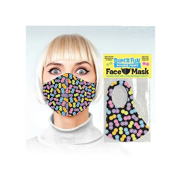 Super Fun Boobie Print Mask