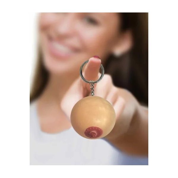 SUPER FUN KEY CHAIN ONE SQUISHY BOOB
