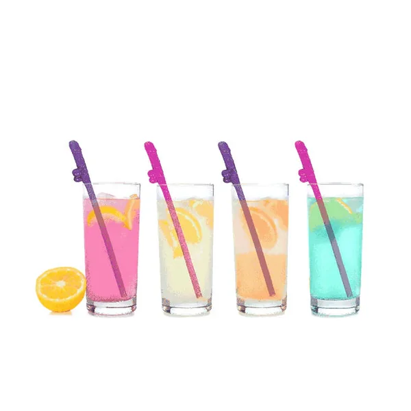 Super Fun Penis Straws 8pk by Little Genie