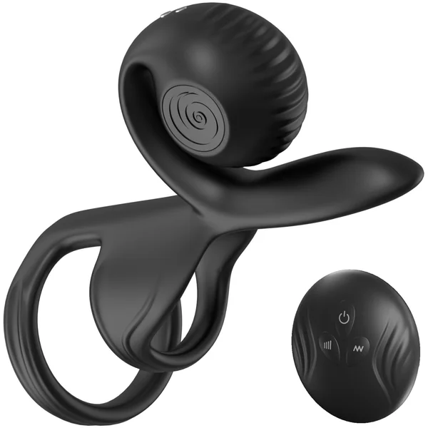 SVibe Snail Jovi Couples Ring Silicone Vibrating Cock Ring With Remote