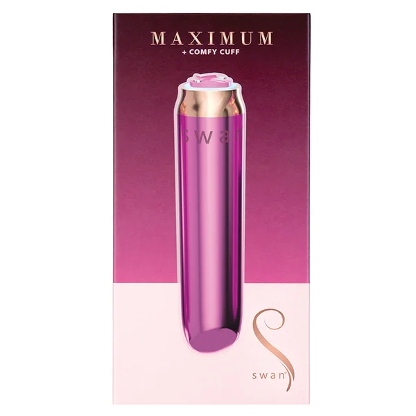 Swan - Maximum Bullet Vibrator + Silicone Comfy Cuff - Pink