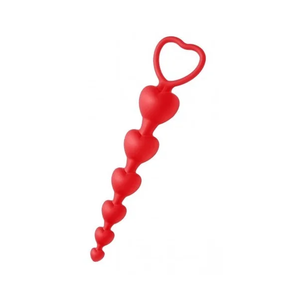 Sweet Hearts - Heart Shaped Silicone Anal Beads