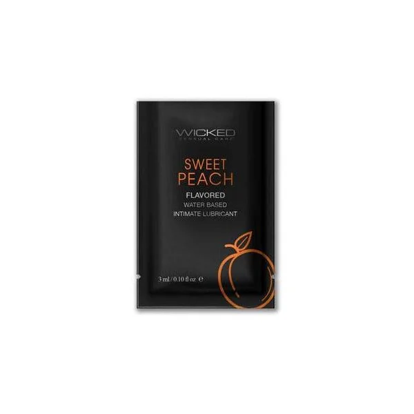 Sweet Peach Flavored Lubricant by Wicked Sensual Care®