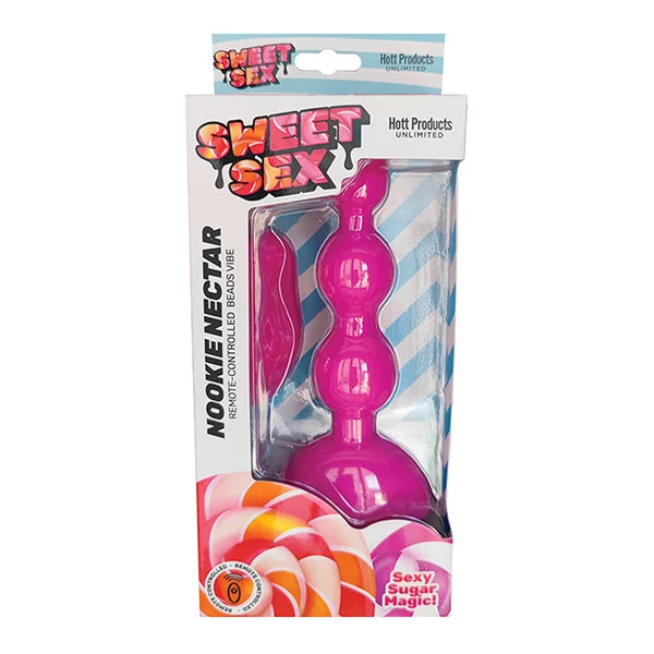 Sweet Sex Nookie Nectar Beads Vibe W-remote - Magenta