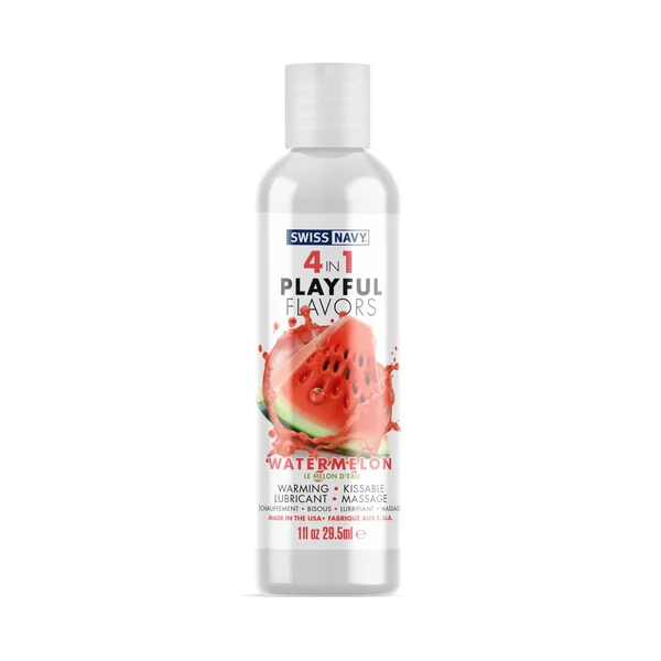 Swiss Navy 4-in-1 Playful Flavors - Watermelon 1 Oz