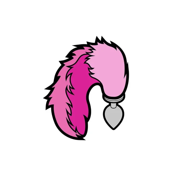 Tail Butt Plug Enamel Pin