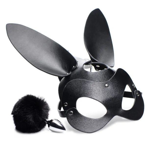 Tailz Bunny Anal Plug And Mask Set