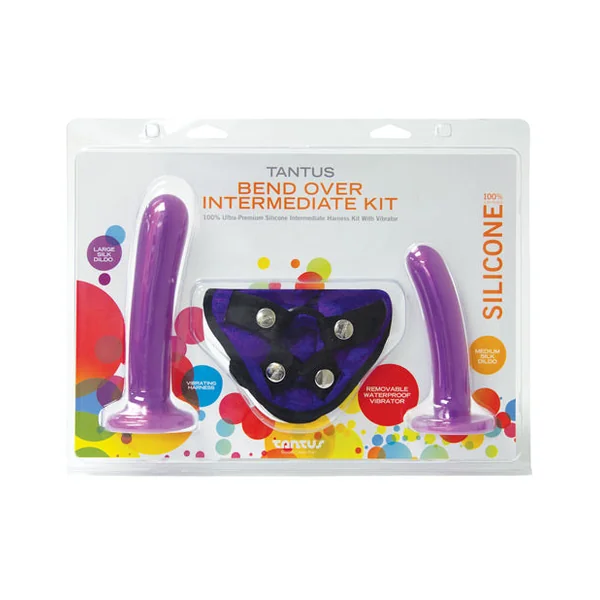 Tantus Bend Over Intermediate Ppa W/harness - Purple