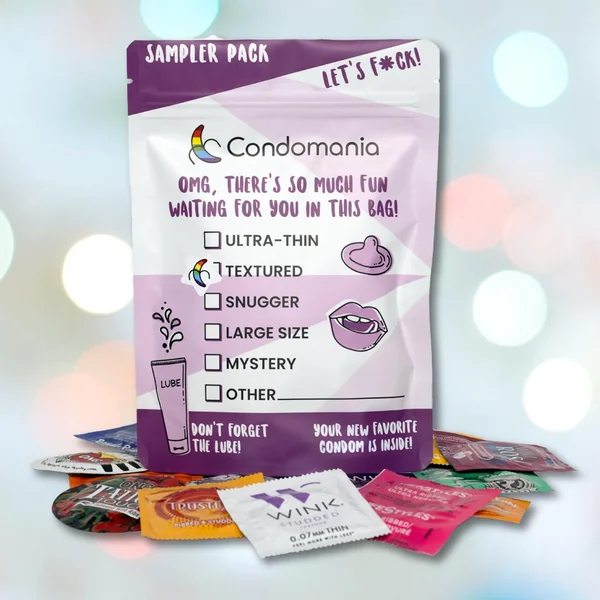 Textured Condom Sampler (Ribbed & Studded Condoms)