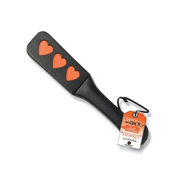 The 9’s Orange is the New Black Slap Paddle – Hearts