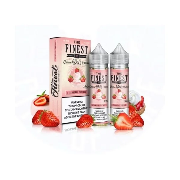 The Finest 2pc Creme Edition Strawberry Custard 3mg
