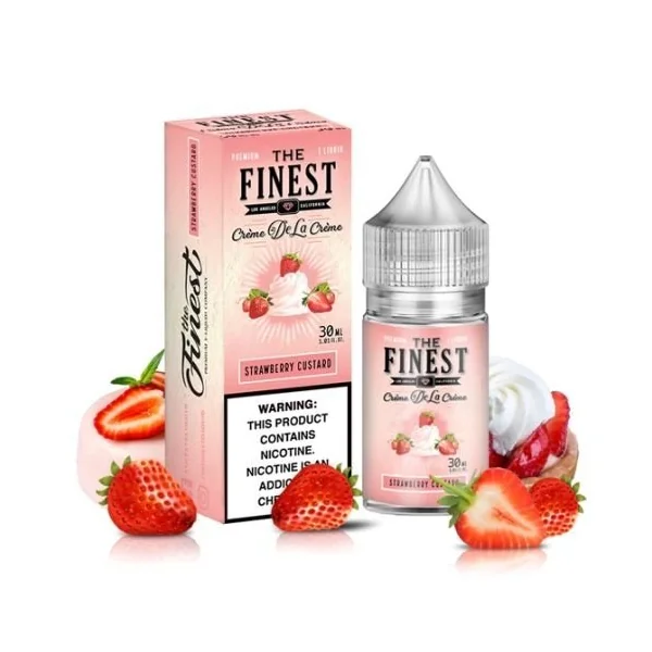 The Finest Nic Salt Creme Edition Strawberry Custard 30mg