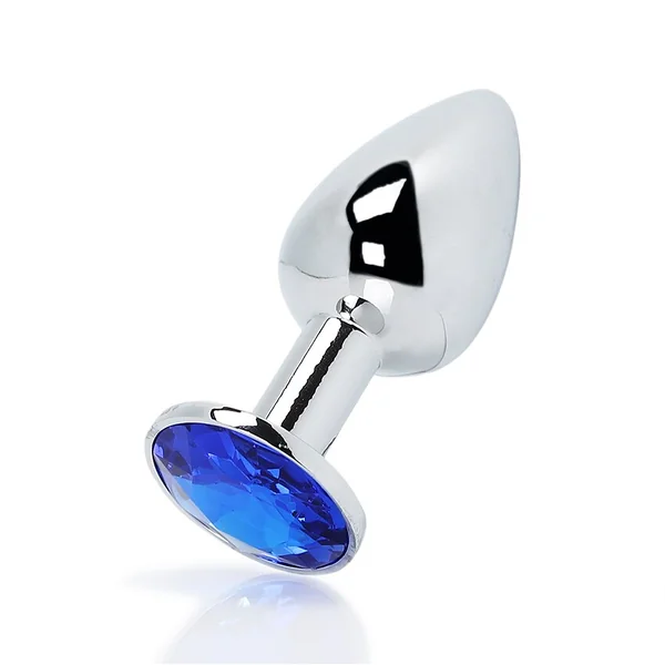 “The Intermediate”, Stainless Steel Jeweled Anal Plug (Medium)