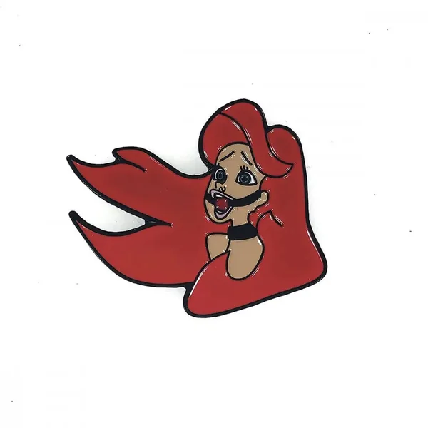The Red Headed Mermaid Enamel Pin