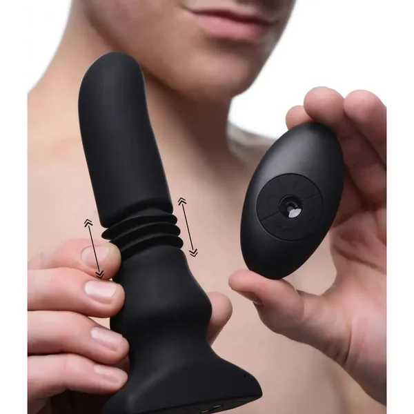 Thunderplugs™ Silicone Vibrating & Thrusting Plug w/ Remote