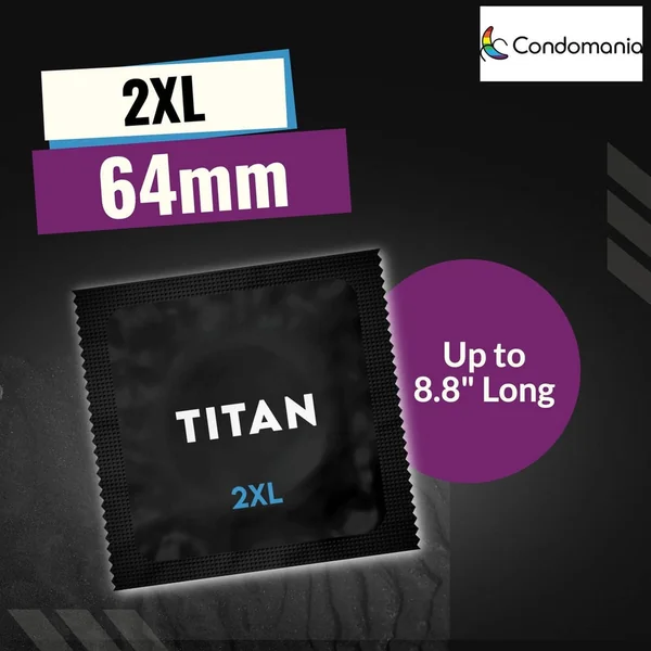Titan 2XL Large Lubricated Condoms