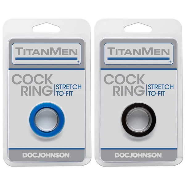 Titanmen Thick Stretch-to-Fit Cock Ring by Doc Johnson