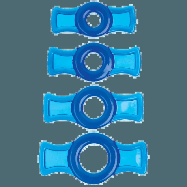 TitanMen® Tools – Cock Ring Set – Blue | Doc Johnson
